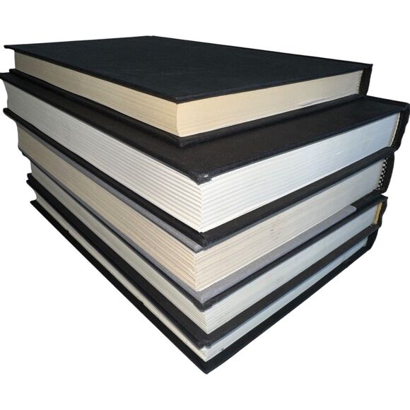 Decor Books Lot of 5 Black w/Gold Text  Hardcover Staging Set Rental Home Decor - Picture 9 of 14